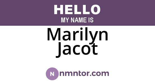 Marilyn Jacot