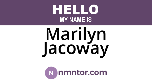 Marilyn Jacoway