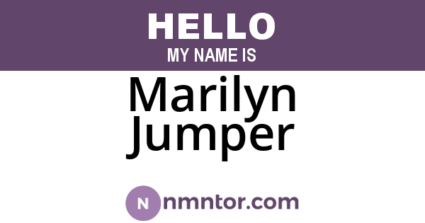 Marilyn Jumper