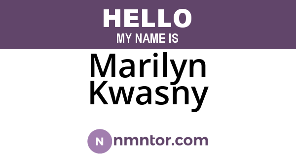 Marilyn Kwasny