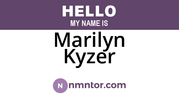 Marilyn Kyzer