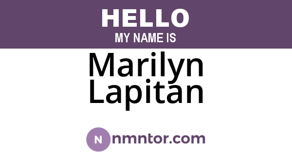 Marilyn Lapitan