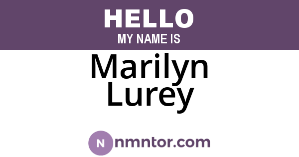 Marilyn Lurey