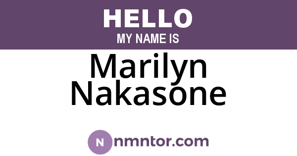 Marilyn Nakasone