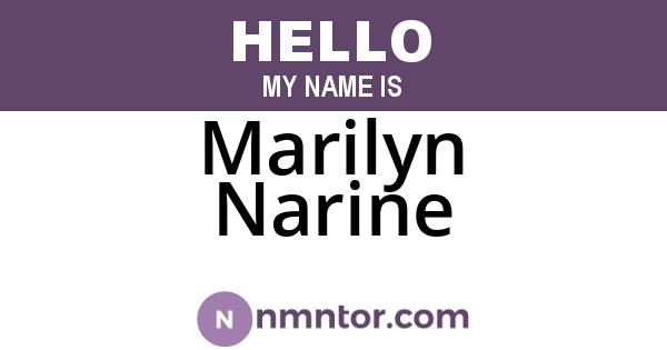 Marilyn Narine