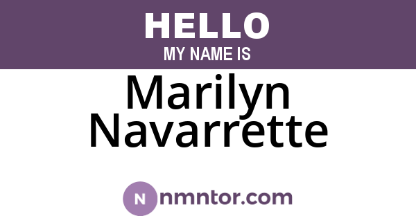 Marilyn Navarrette