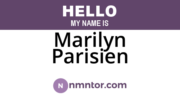 Marilyn Parisien