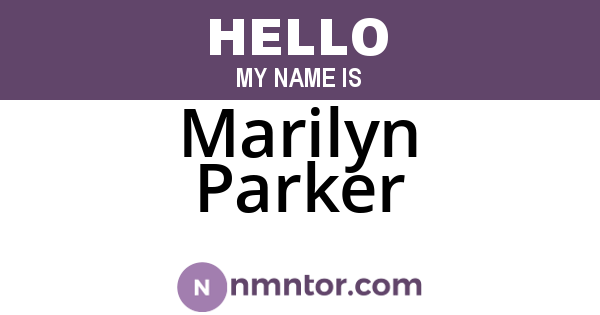 Marilyn Parker