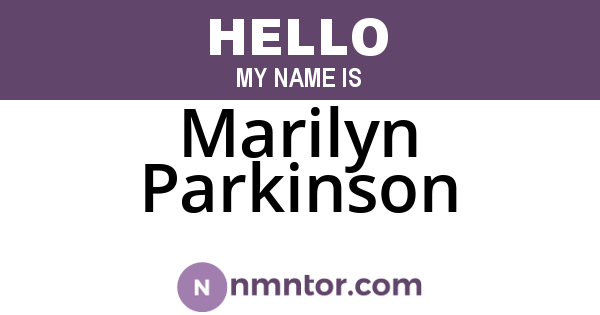Marilyn Parkinson