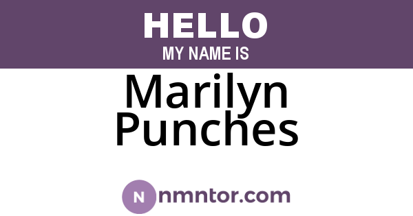 Marilyn Punches