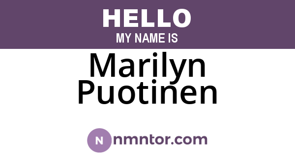 Marilyn Puotinen