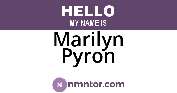 Marilyn Pyron