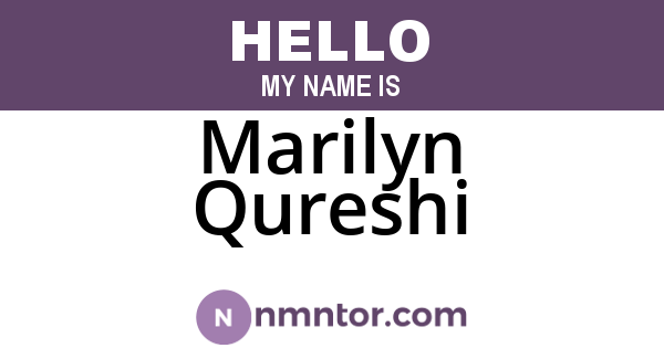 Marilyn Qureshi