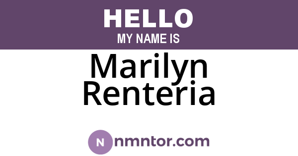Marilyn Renteria