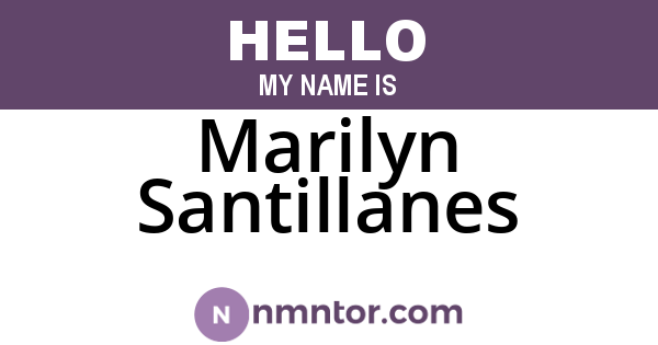 Marilyn Santillanes