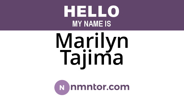 Marilyn Tajima