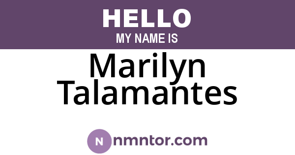 Marilyn Talamantes