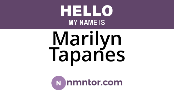 Marilyn Tapanes