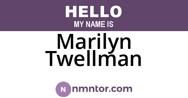 Marilyn Twellman