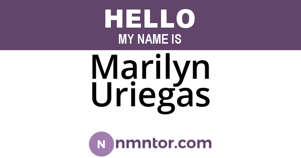 Marilyn Uriegas