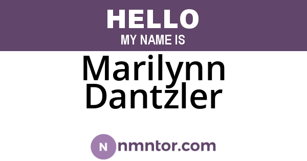 Marilynn Dantzler