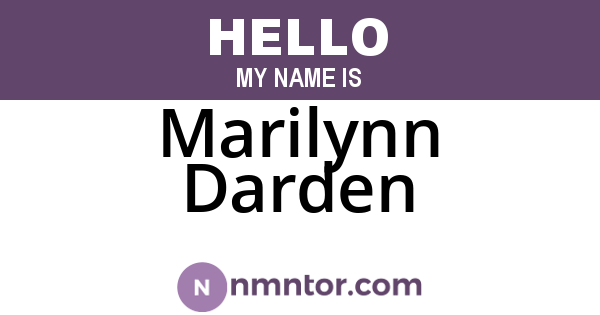 Marilynn Darden