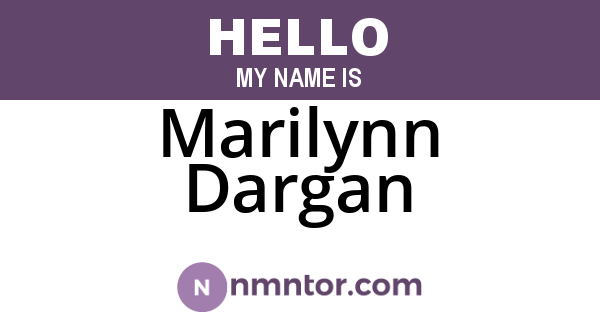 Marilynn Dargan