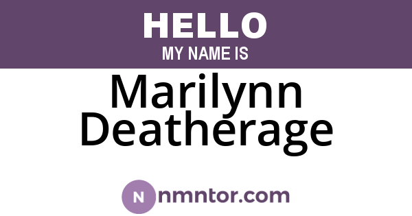 Marilynn Deatherage