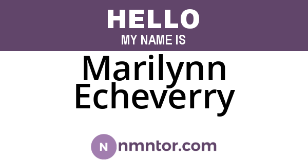 Marilynn Echeverry