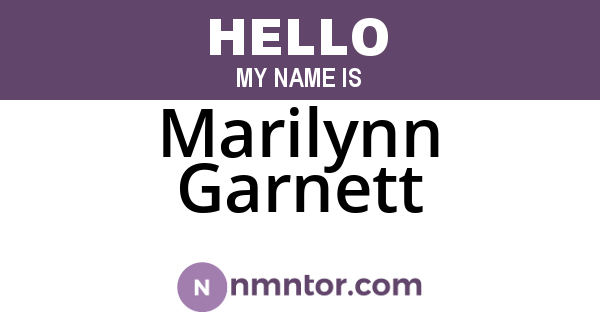 Marilynn Garnett