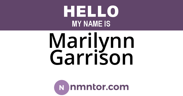 Marilynn Garrison