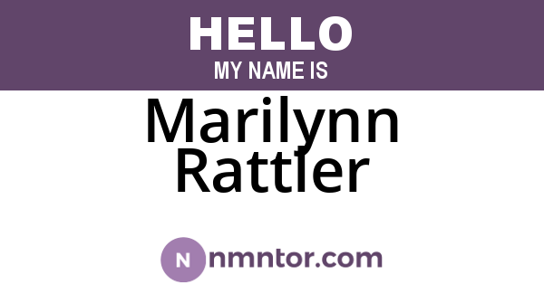 Marilynn Rattler