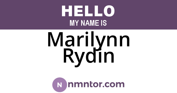 Marilynn Rydin