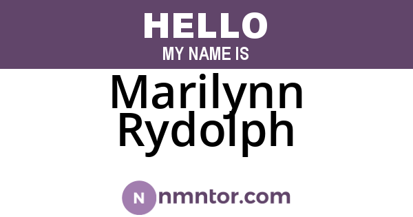 Marilynn Rydolph