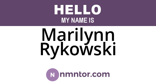 Marilynn Rykowski
