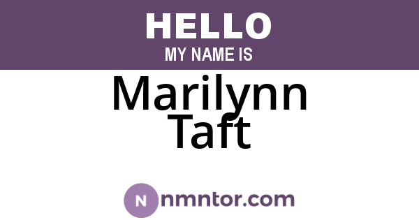 Marilynn Taft