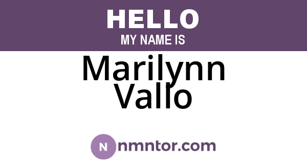 Marilynn Vallo
