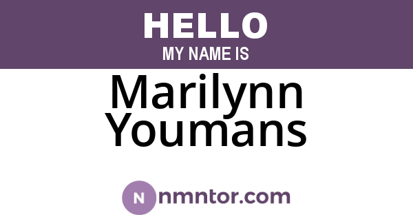 Marilynn Youmans
