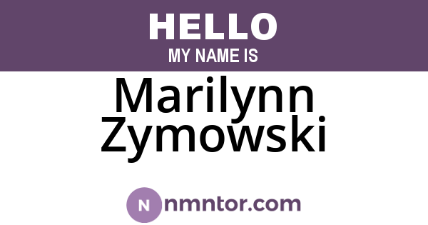 Marilynn Zymowski