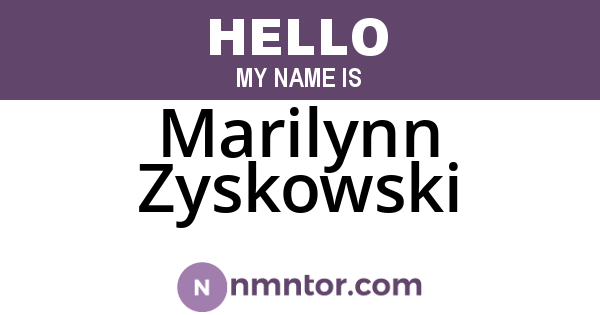 Marilynn Zyskowski