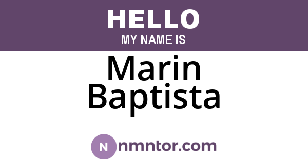 Marin Baptista