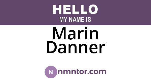 Marin Danner