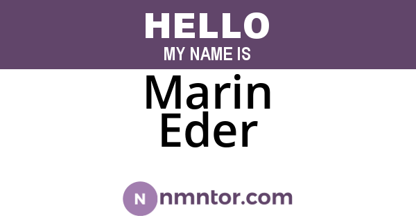 Marin Eder