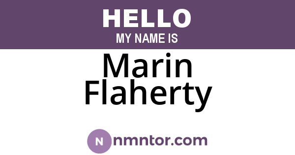 Marin Flaherty