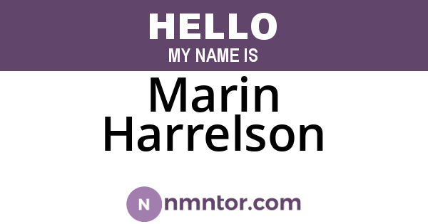 Marin Harrelson
