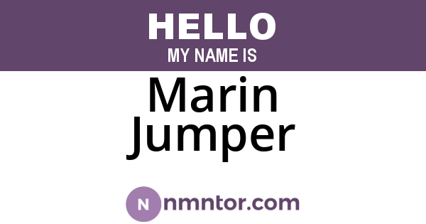 Marin Jumper