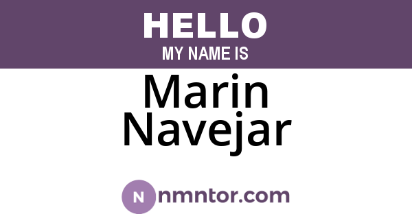 Marin Navejar