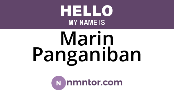 Marin Panganiban