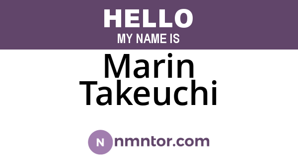 Marin Takeuchi