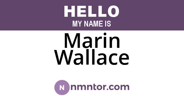 Marin Wallace